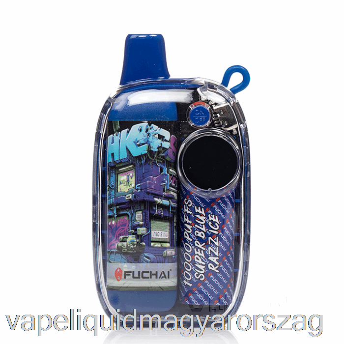 Sigelei Fuchai 10000 Eldobható Szuperkék Razz Ice Vape E Cigi